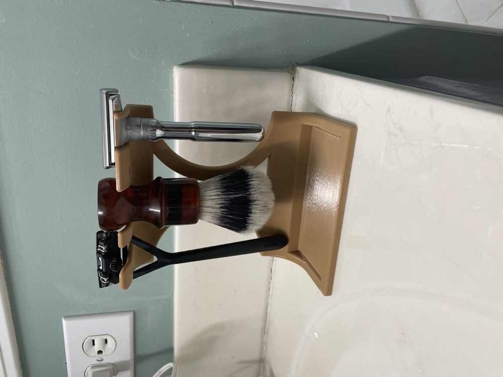 Üç Yuvalı Tıraş Fırçası ve Makine Standı (Çok Bıçaklı ve Klasik Makine İçin)