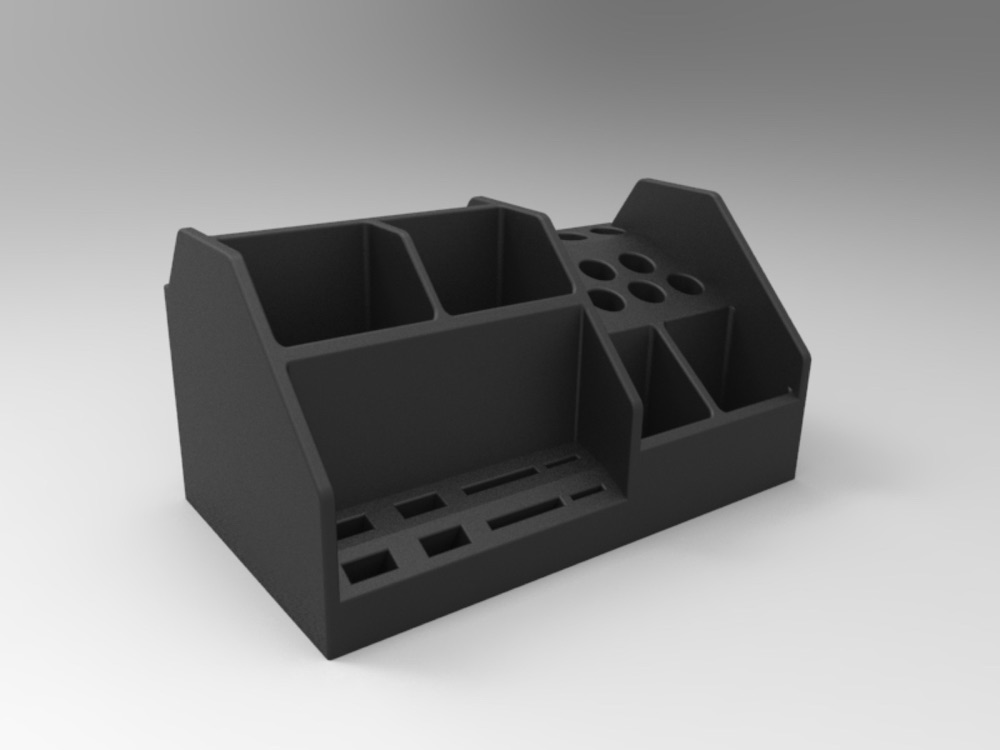 Çok Gözlü Masaüstü Düzenleyici (Kalem, USB, SD Kart ve 90 × 90 mm Not Kâğıdı Yuvalı)