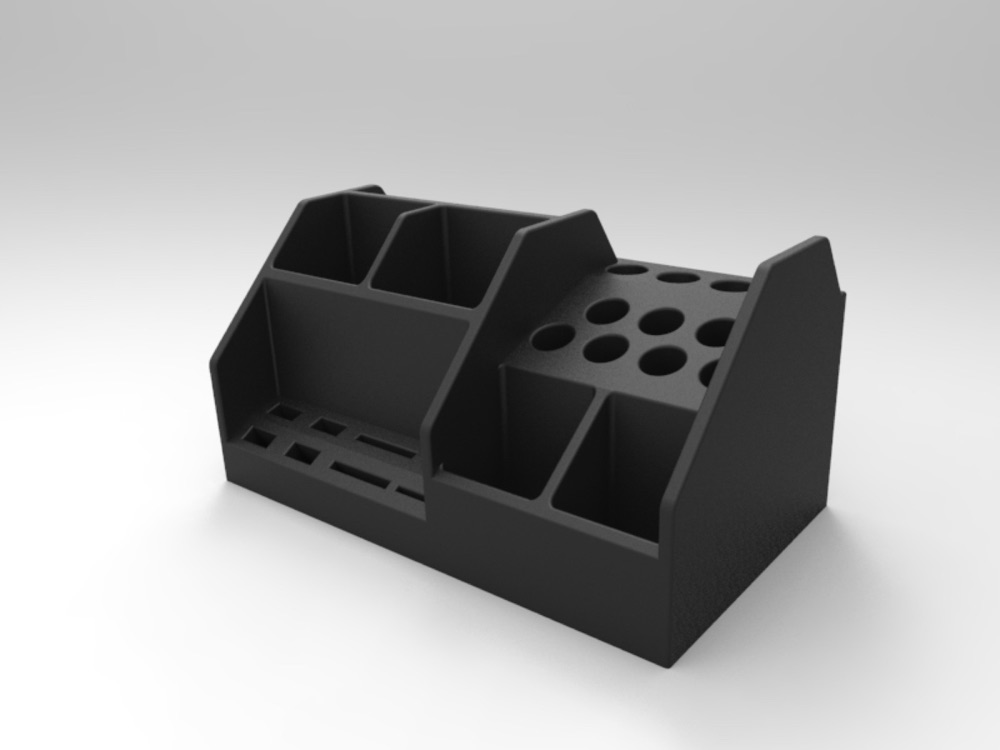 Çok Gözlü Masaüstü Düzenleyici (Kalem, USB, SD Kart ve 90 × 90 mm Not Kâğıdı Yuvalı) görsel 2