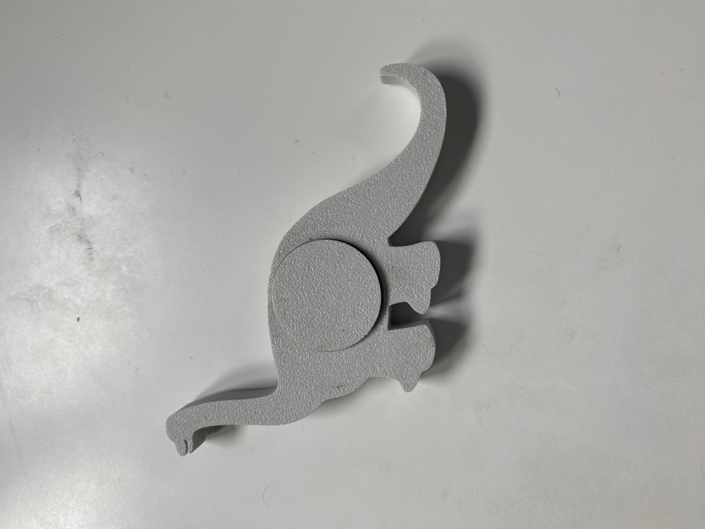 Dinozor Biçimli Dönen Fidget (Rulman Yuvalı, Kapaklı) görsel 2