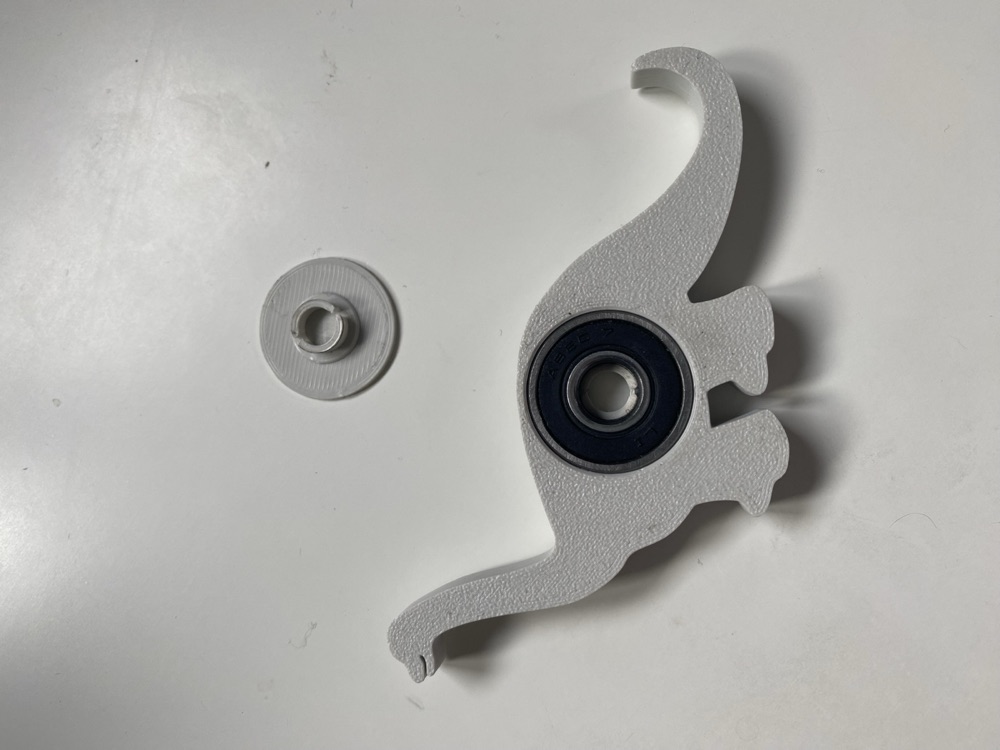 Dinozor Biçimli Dönen Fidget (Rulman Yuvalı, Kapaklı) görsel 3