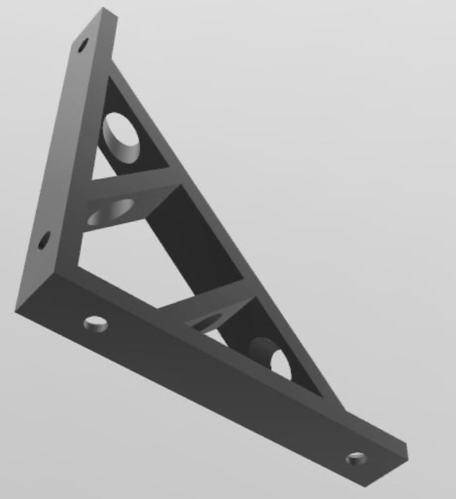 Vida Erişim Delikli Raf Braketi (100 mm) görsel 2