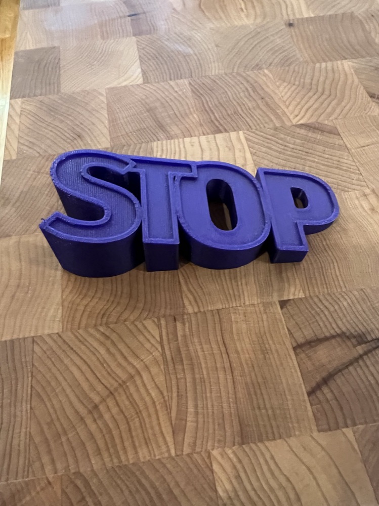 STOP Yazılı Kapı Stoperi (Harf Biçimli) görsel 2