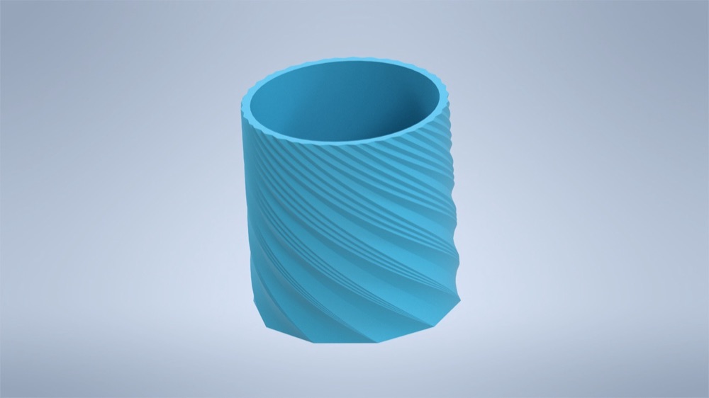 Spiral Girintili Kalemlik (Küçük Saksı Olarak da Kullanılır) görsel 2