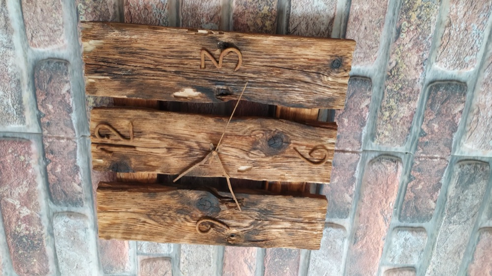 Çivi Biçimli Duvar Saati Rakamları (Paslı Görünüm) görsel 1
