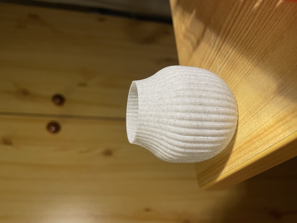 Oluklu Yüzeyli Küre Vazo (105 mm)