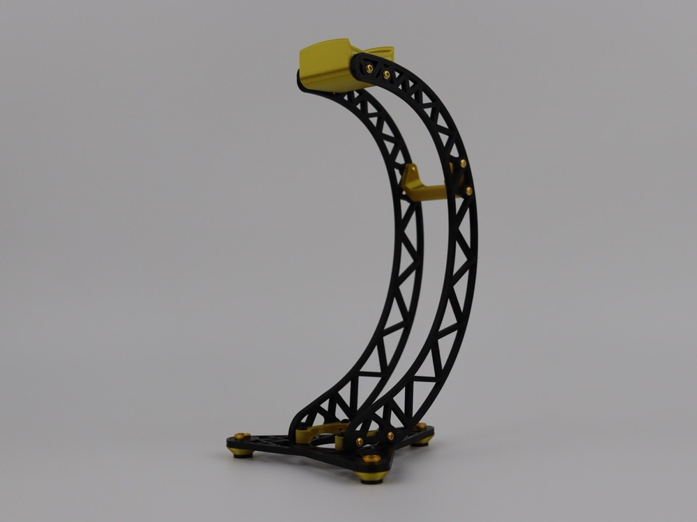 Endüstriyel Görünümlü Kulaklık Standı (Kafes Kollu, 250 mm Yüksekliğinde)