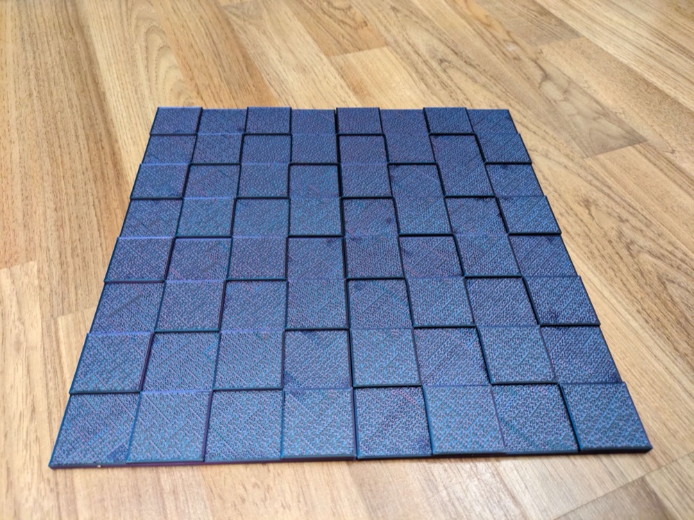 Ayrılabilir Satranç Tahtası (Dört Parçalı, 3,5 cm Kareli)