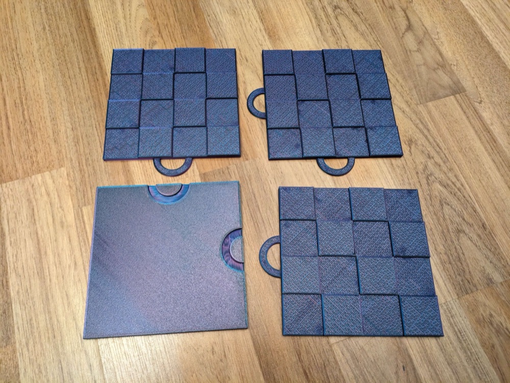 Ayrılabilir Satranç Tahtası (Dört Parçalı, 3,5 cm Kareli) görsel 3