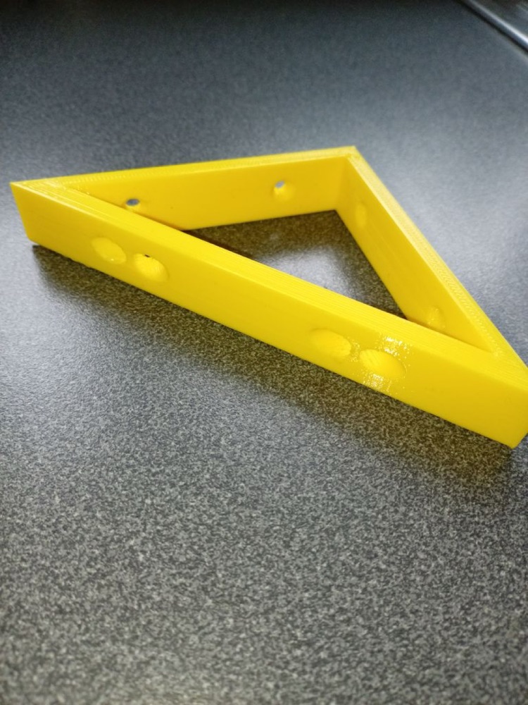 Küçük Dik Açılı Raf Braketi (Açılı Tornavida Delikli, 105 mm) görsel 2