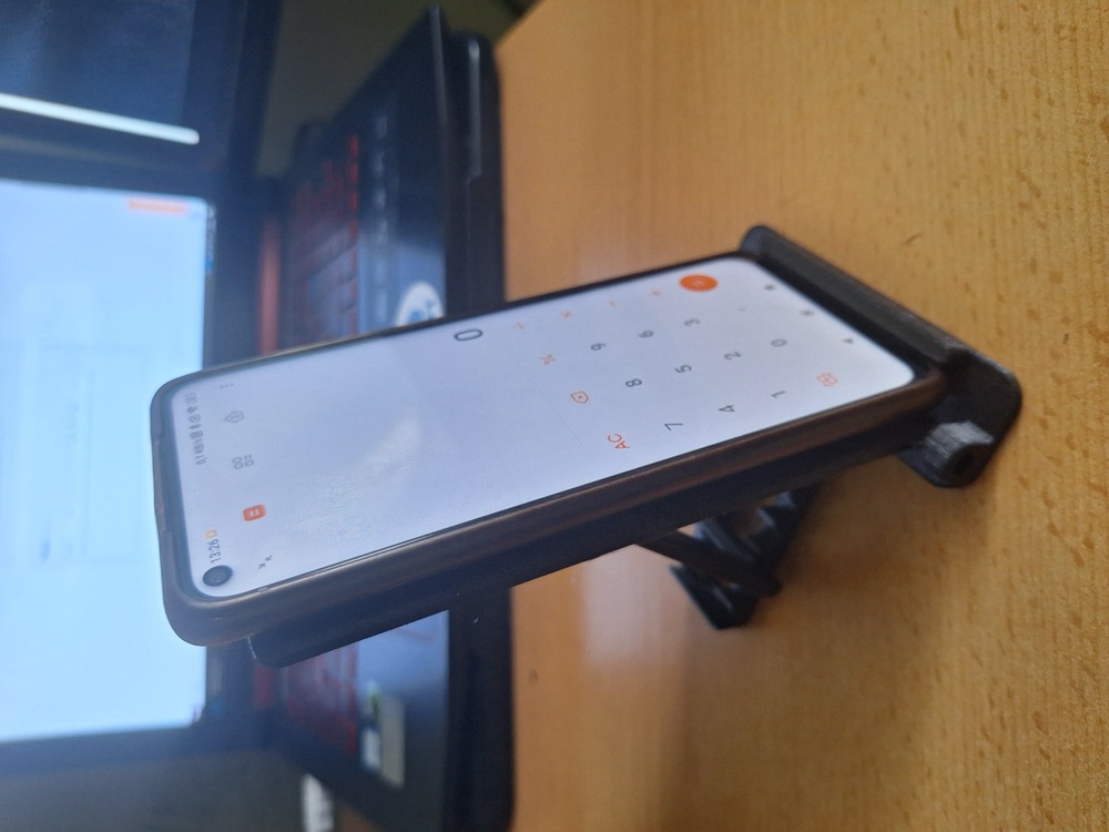 Ayarlanabilir Telefon ve Tablet Standı (Taban, Dayama Plakası ve Ayar Parçalı)