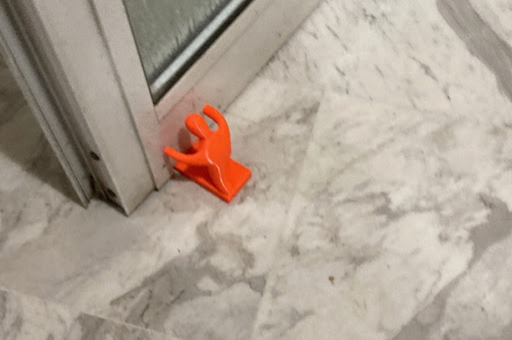 İnsan Biçimli Kama Tipi Kapı Stoperi (Kapıyı Tutan, 14 cm)