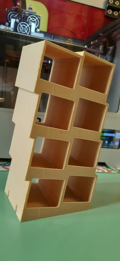Modüler Baharat Kavanozu Rafı (8 Gözlü 2×4 Modül) görsel 2