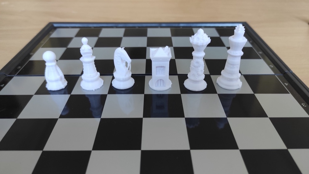 Buhar Çağı Temalı Satranç Taşı Takımı (Şah, Vezir, Kale, Fil, At ve Piyon) görsel 2