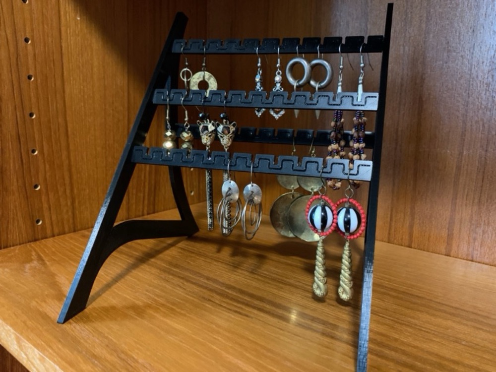 Küpe Standı (Üçgen Ayaklı, Delikli Çubuklu, Ayrılabilir Parçalı) görsel 2