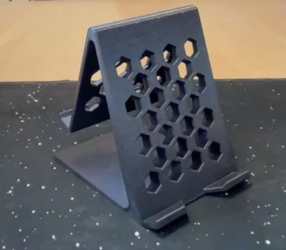 Büyük Telefon ve Tablet Standı (Petek Delikli Arka Yüz)
