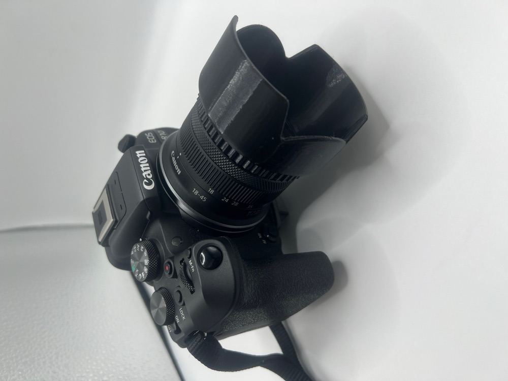 Canon EOS R10 RF-S 18-45 Lens Gölgeliği görsel 2