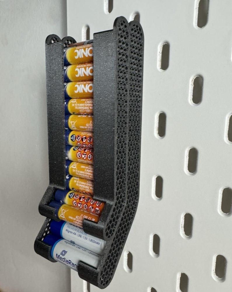 IKEA Skadis AA ve AAA Pil Tutucu ve Dağıtıcı