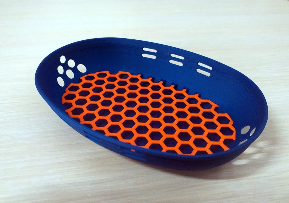 Oval Petek Izgaralı İki Parçalı Sabunluk (Çanak ve Izgara)