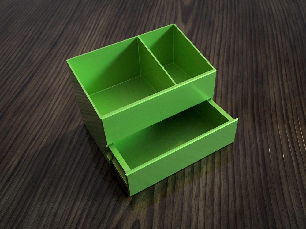 Çekmeceli Organizer Kutu (3 Boy, Yapıştırıcısız Geçmeli)