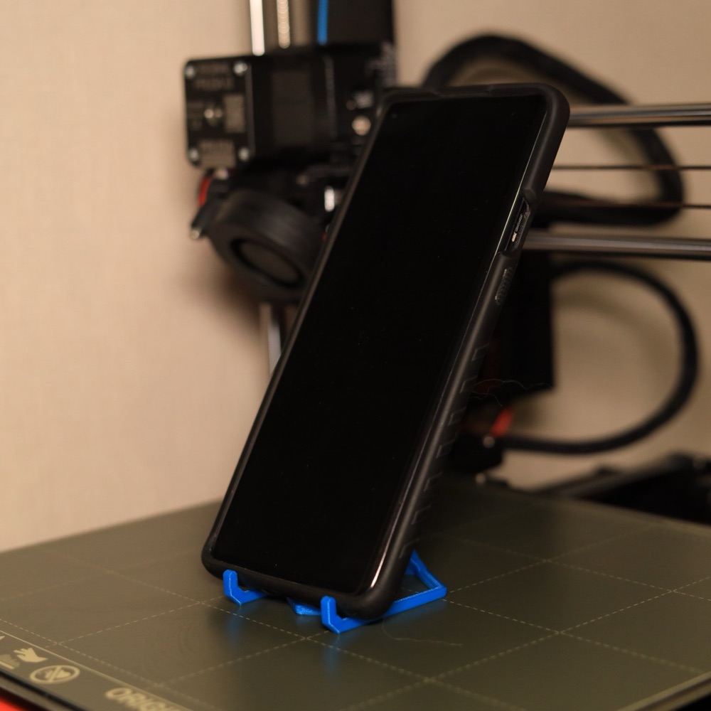 Üçgen Çerçeveli Telefon Standı (Altıgen Tabanlı) görsel 2