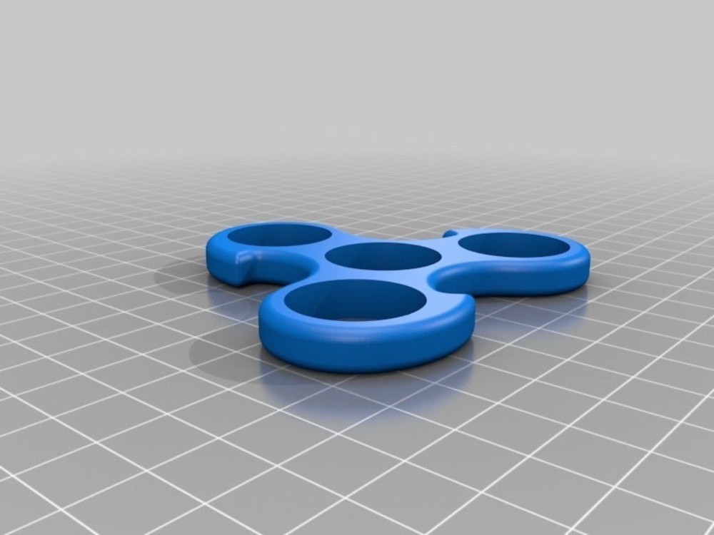 Kapaklı Üç Kollu Fidget (Standart 608 Rulmanlı)