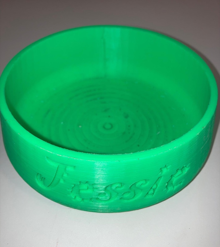 Köpek Mama Kabı (Derin Gövdeli, İç Tabanı Desenli, 14 cm) görsel 2