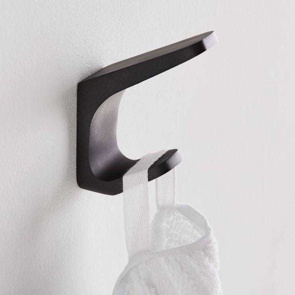 Vidalı Sade Banyo Havlu Kancası