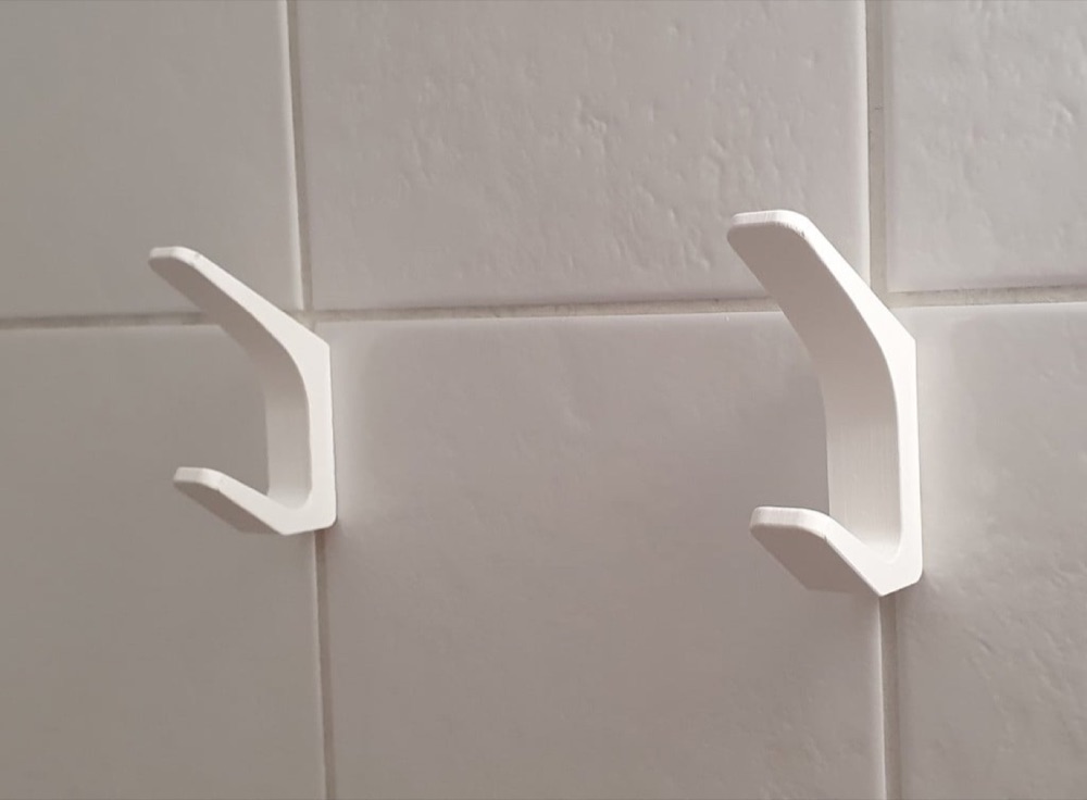 Vidalı Sade Banyo Havlu Kancası görsel 4
