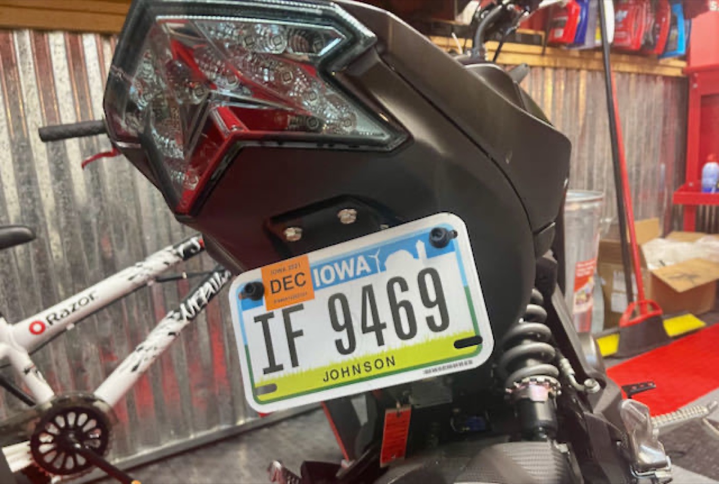Kawasaki Z125 Pro Arka Çamurluk Sadeleştirme Kiti