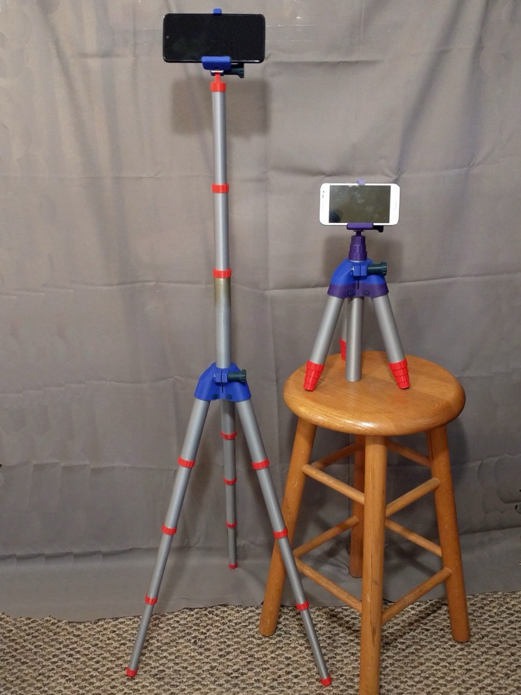 Teleskopik Telefon Tripodu (Masa Üstü ve Yer Tipi, 33–116 cm)