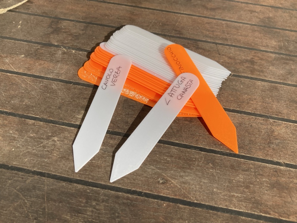 Hafif Fide Tepsisi Bitki Etiketi (120 mm, Küçük Saksılar İçin) görsel 3