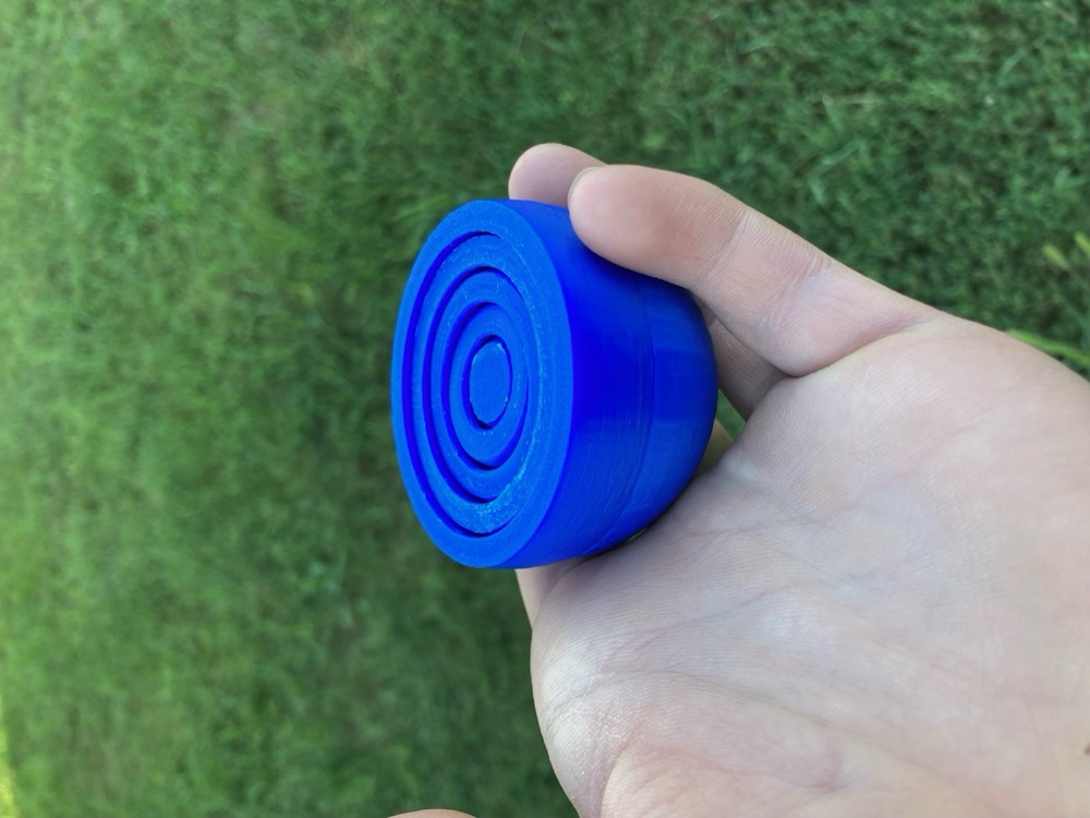 Kubbeli Kapaklı Dönen Halkalı Fidget (İç İçe Halkalar, 60 mm) görsel 4