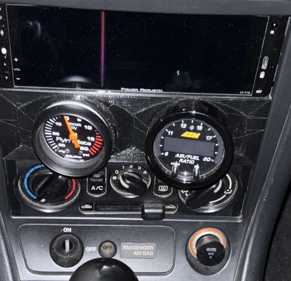 Mazda Miata Tek DIN Çift Gösterge Tutucusu
