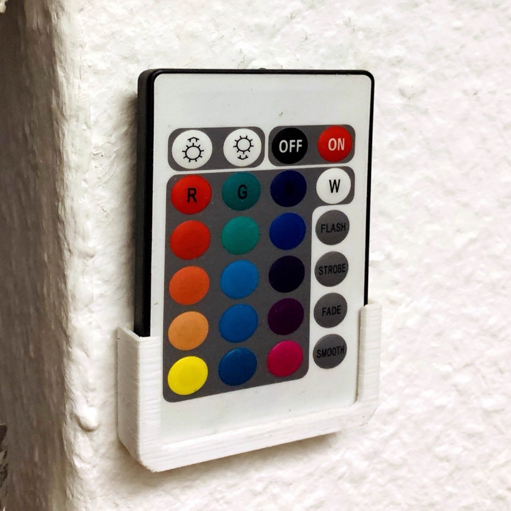 LED Işık Uzaktan Kumandası Duvar Tutucusu (Bantlı veya Vidalı Montaj)