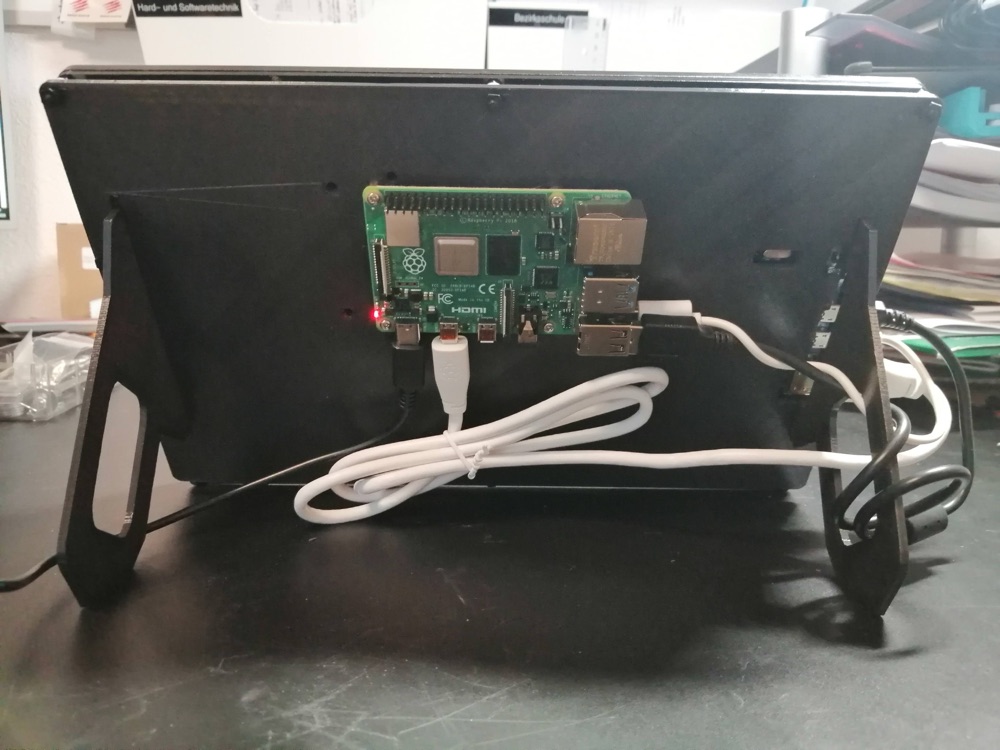 Raspberry Pi 10" Dokunmatik Ekran Arka Panel + Stand görsel 2
