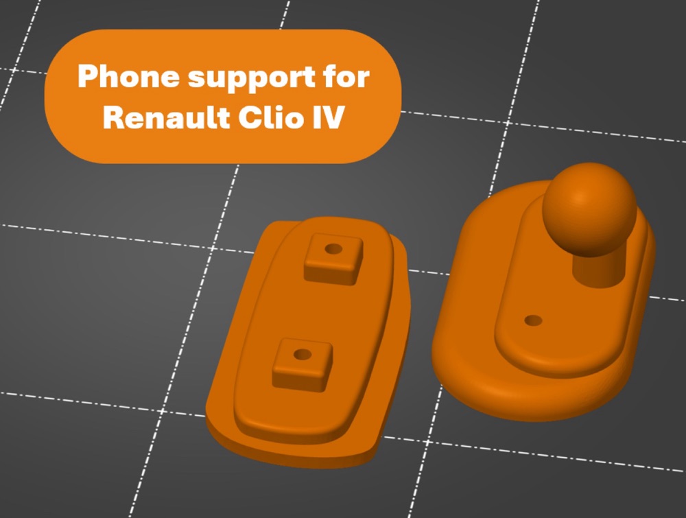 Renault Clio IV telefon tutucu görsel 3