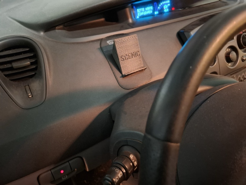 Renault Scenic II telefon tutucu