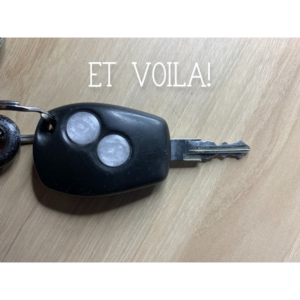 Renault ve Dacia Uyumlu Yedek Anahtar Tuş Takımı görsel 2