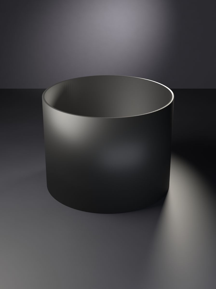 Silindir Saksı (80 mm Çap, 60 mm Yükseklik, Drenaj Delikli)