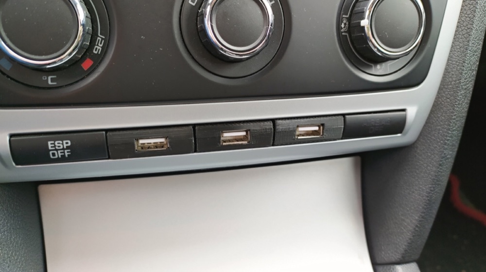 Skoda Octavia II USB Panel Buton Aparatı