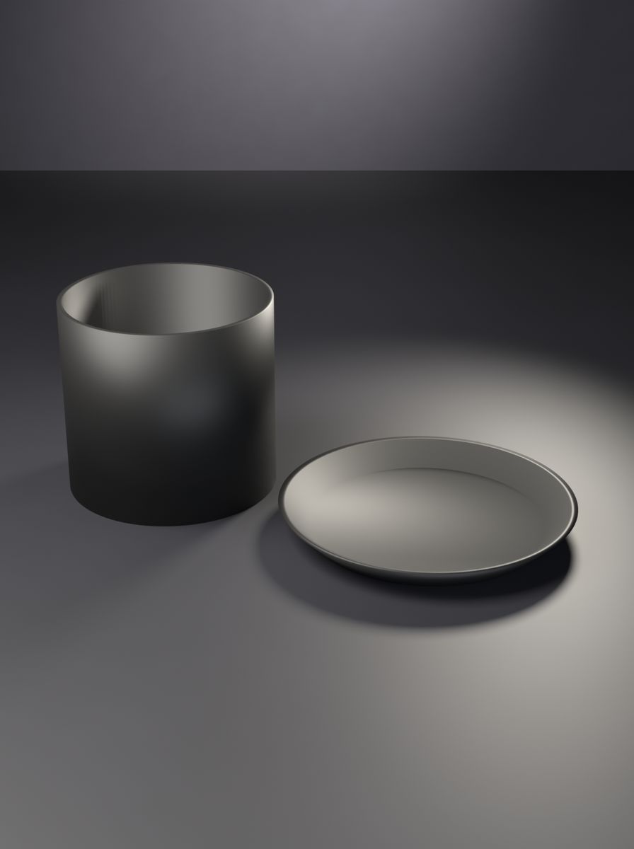 Tabaklı Silindir Saksı (75 mm Çap, 70 mm Yükseklik, Drenaj Delikli)