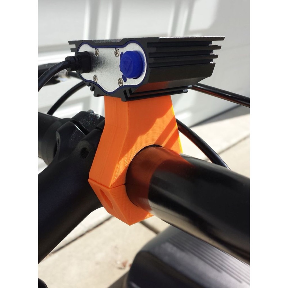 Bisiklet 31.7mm Gidon LED Far Tutucusu görsel 3
