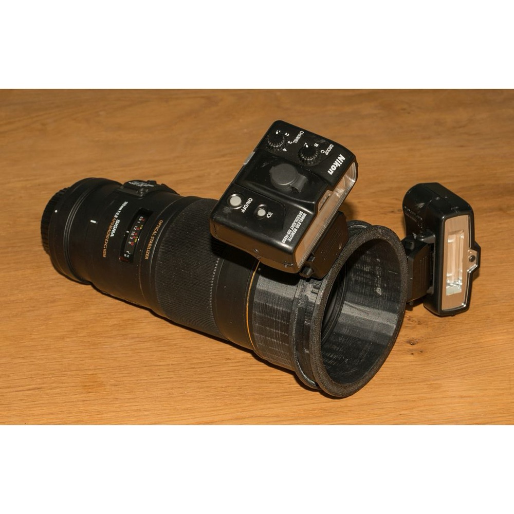 Nikon SB-R200 Makro Flaş için Tutucu Halka (Sigma 180 mm f/2.8 Makro Objektif)