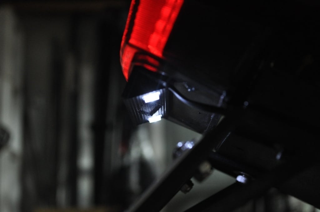 Motosiklet Plaka LED Işık Tutucu görsel 2