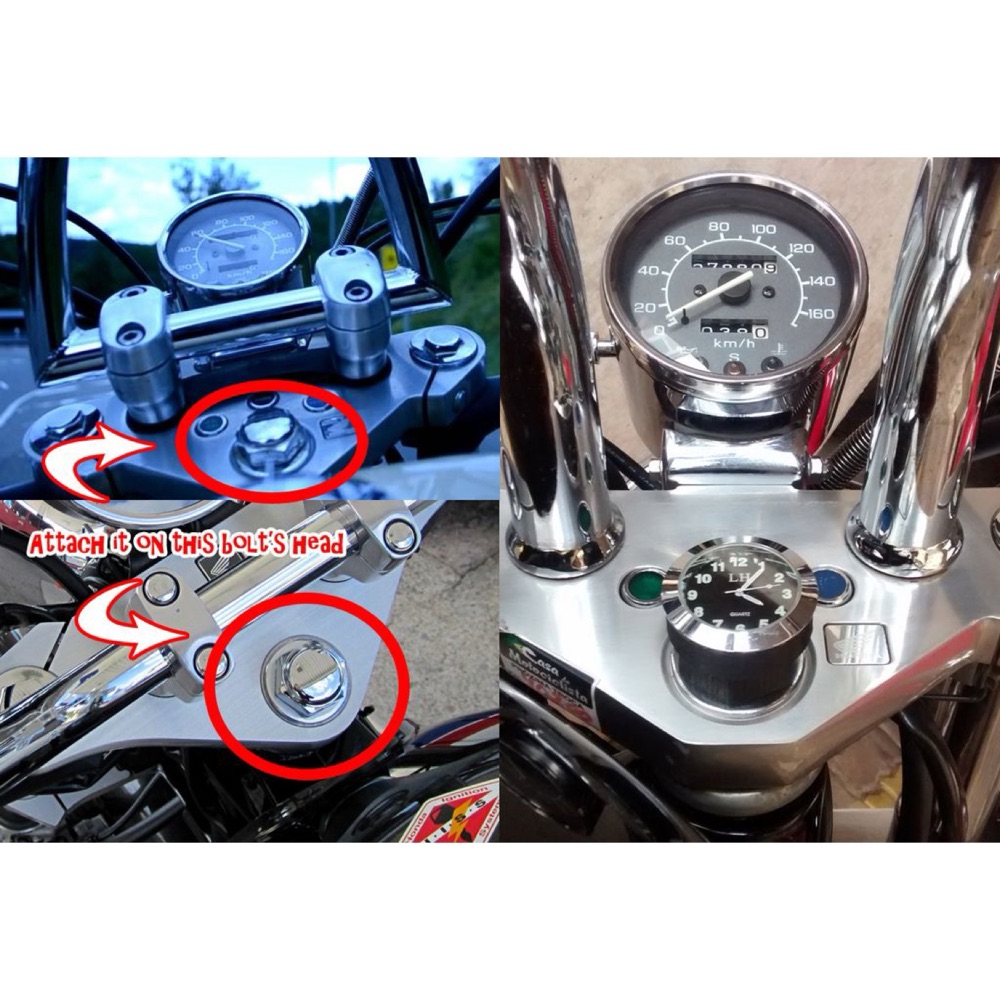 Honda Shadow VT600 saat tutucu adaptörü görsel 2