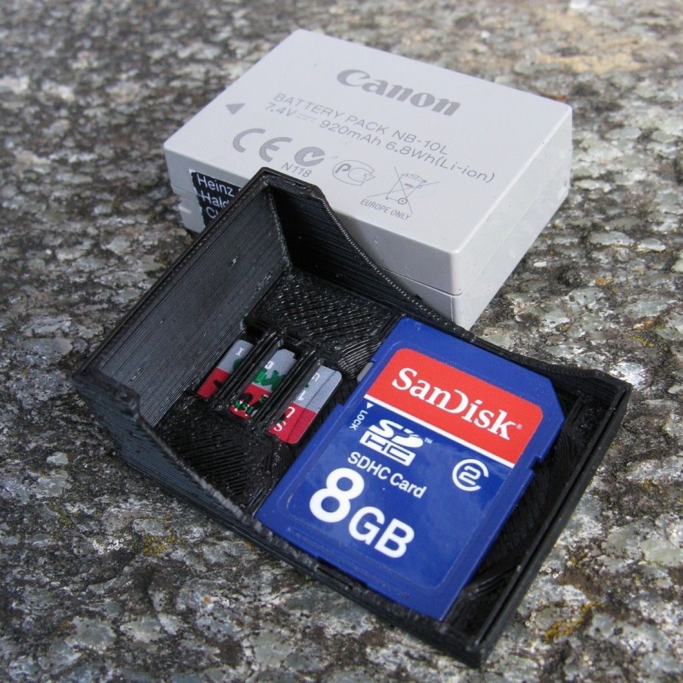 Canon NB-10L Pil Kapağı ve SD Kart Yuvası