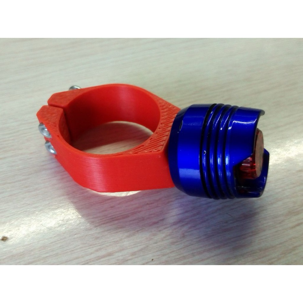 Bisiklet Arka Lamba Sele Borusu Tutucusu (31,6 mm) görsel 2