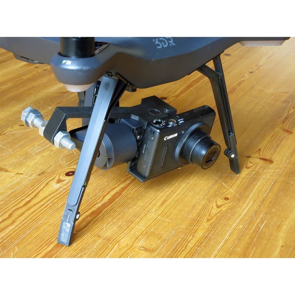 Canon PowerShot S100 için 3DR Solo Gimbal Adaptör Seti görsel 1