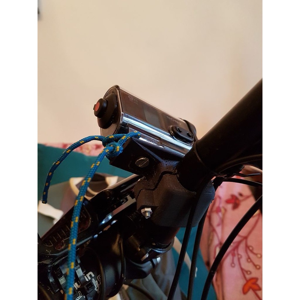Sony HDR-AS20 / AS30V Aksiyon Kamerası Bisiklet Gidon Bağlantısı (22-28 mm)